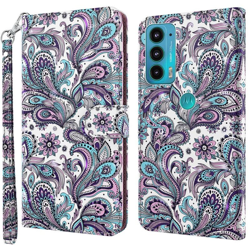 Skyddsfodral Moto E20 / E30 / E40 Paisley-mönster