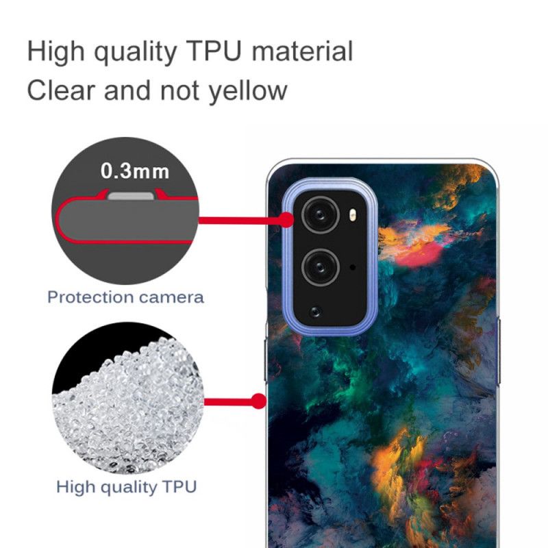 Skal för OnePlus 9 Pro Färgade Moln