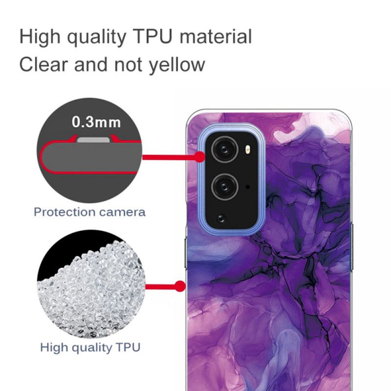 Skal för OnePlus 9 Pro Grå Färgad Marmor