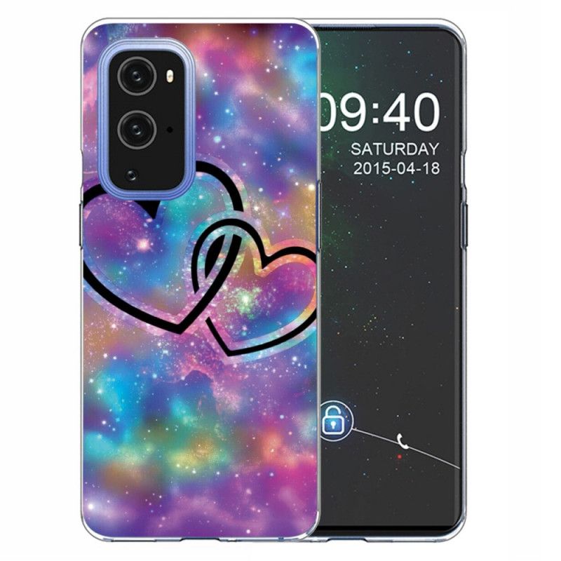 Skal OnePlus 9 Pro Kedjade Hjärtan