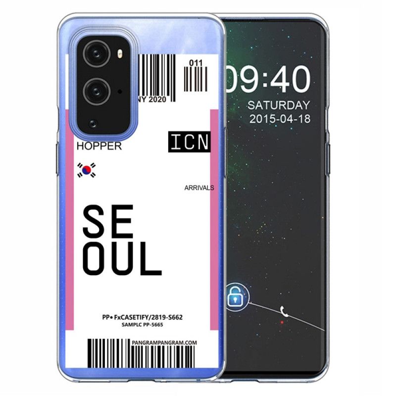 Skal OnePlus 9 Pro Magenta Ombordstigningskort Till Seoul