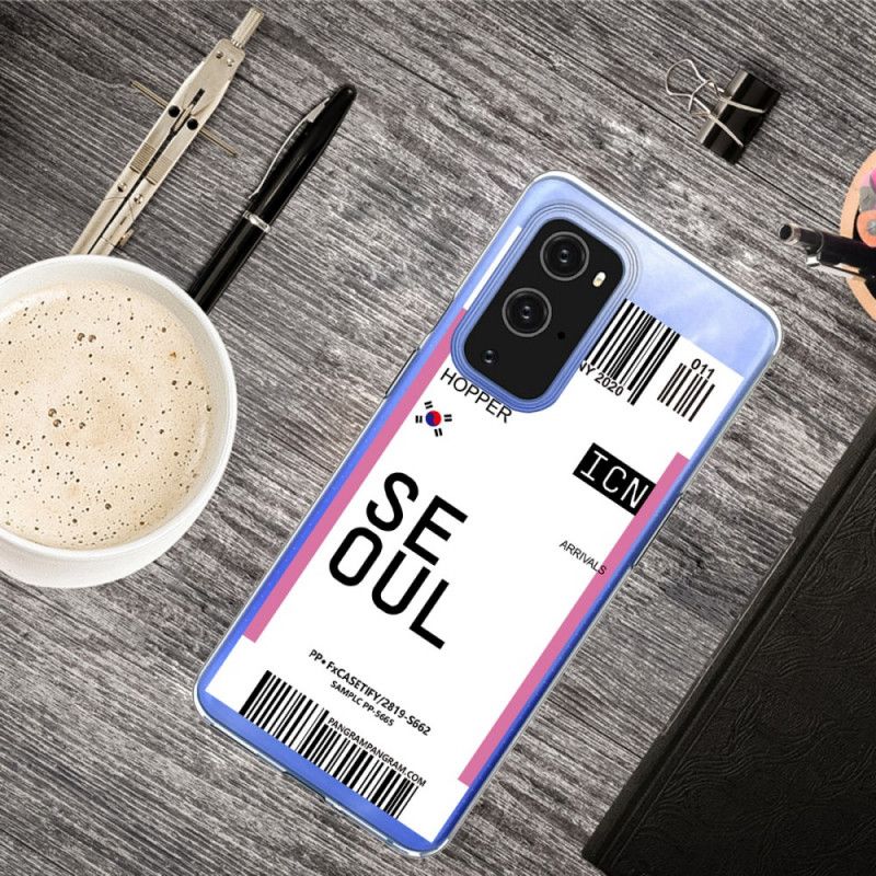 Skal OnePlus 9 Pro Magenta Ombordstigningskort Till Seoul