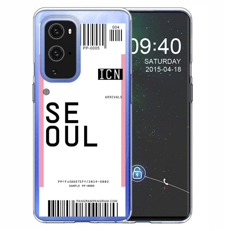 Skal OnePlus 9 Pro Magenta Ombordstigningskort Till Seoul