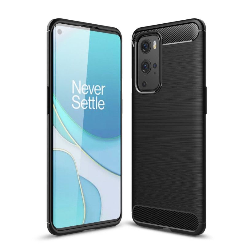 Skal OnePlus 9 Pro Svart Borstad Kolfiber