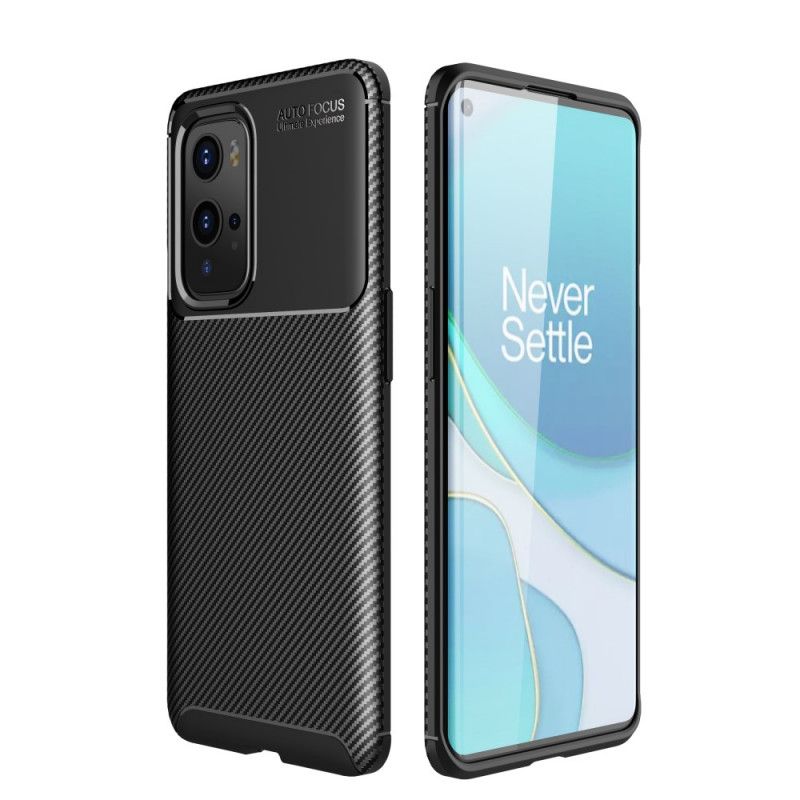 Skal OnePlus 9 Pro Svart Flexibel Kolfiberstruktur