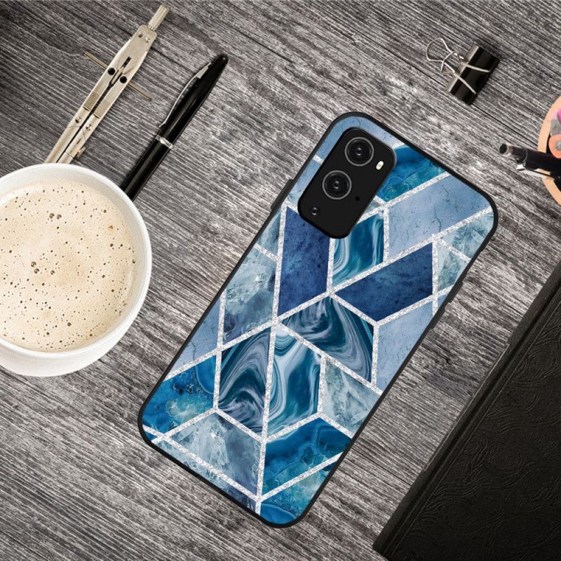 Skal OnePlus 9 Pro Vit Mobilskal Glitter I Marmor