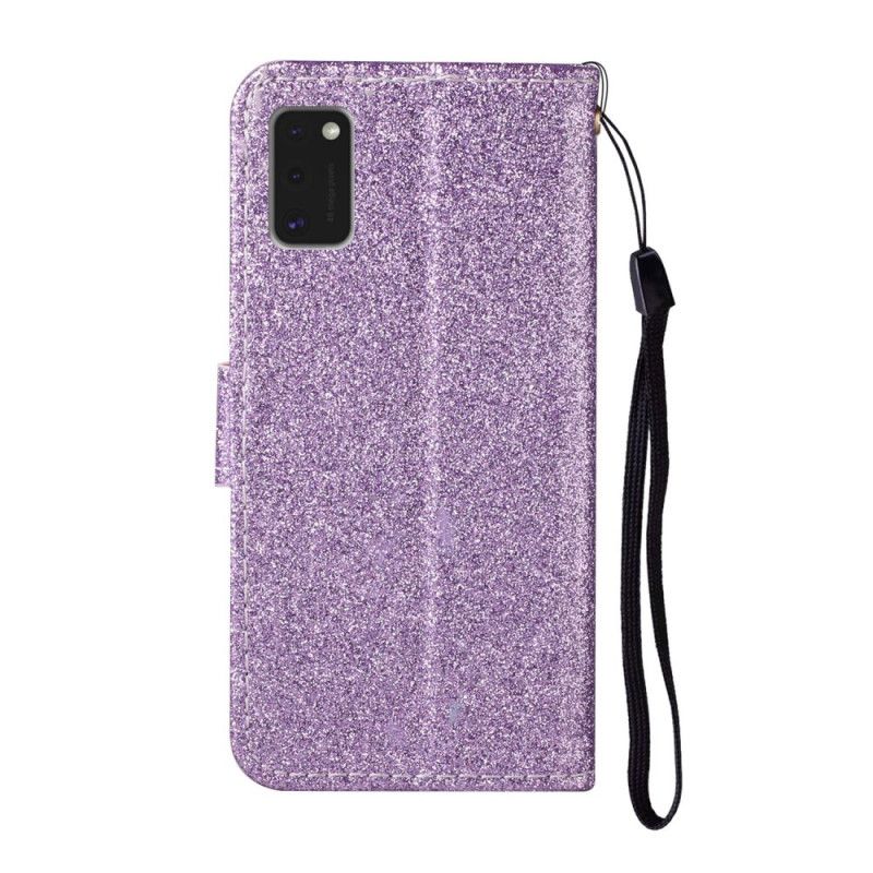 Fodral för Samsung Galaxy A41 Magenta Glitter