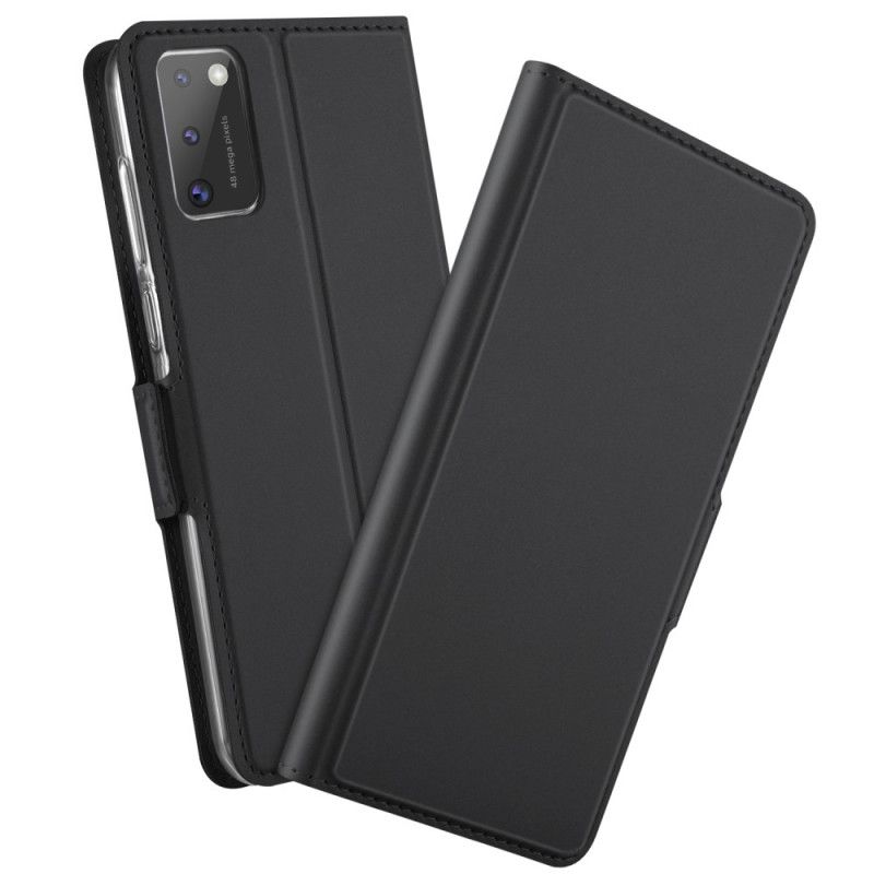 Folio-fodral Samsung Galaxy A41 Svart Premium Lädereffekt