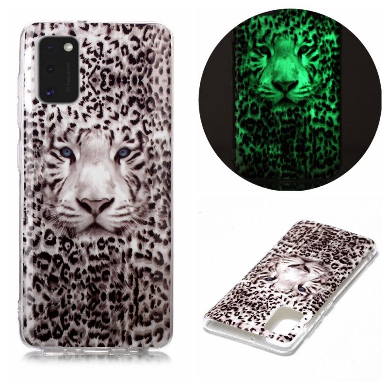 Skal Samsung Galaxy A41 Fluorescerande Leopard