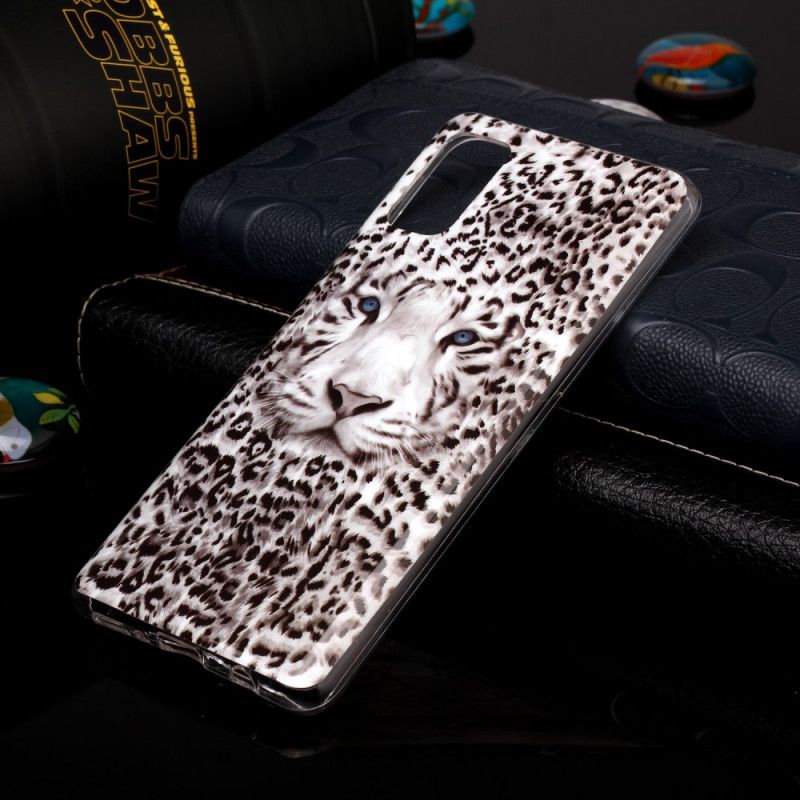 Skal Samsung Galaxy A41 Fluorescerande Leopard