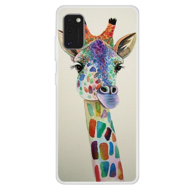 Skal Samsung Galaxy A41 Mobilskal Färgglad Giraff