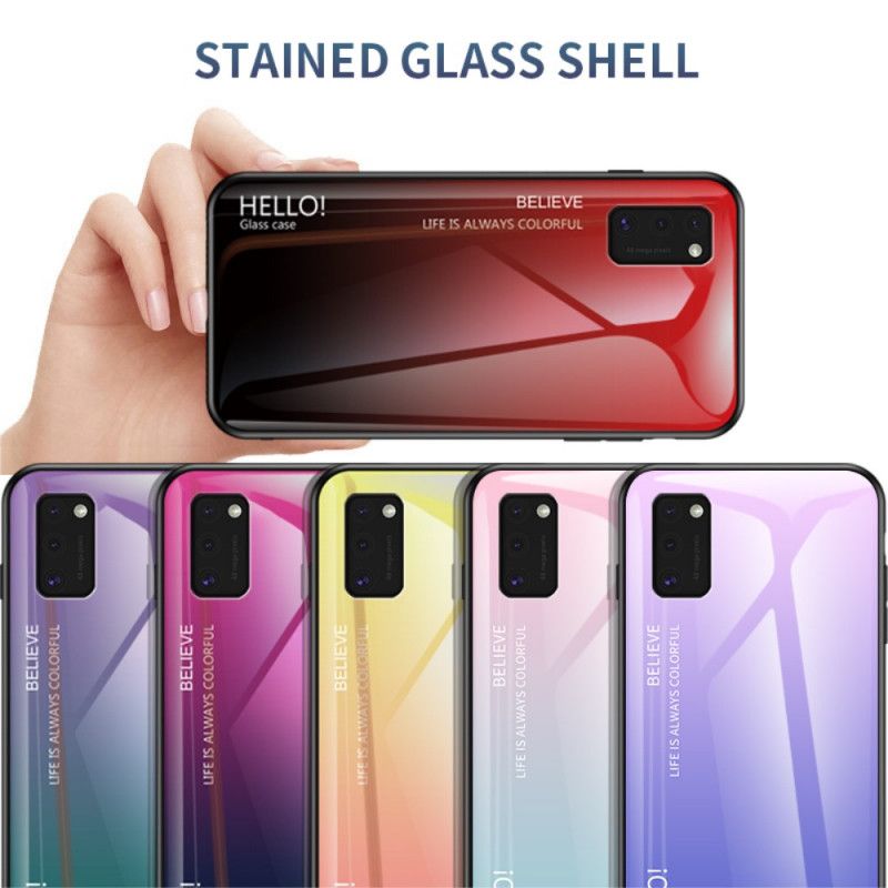 Skal Samsung Galaxy A41 Svart Hej Härdat Glas