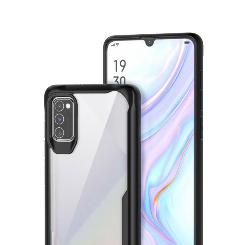 Skal Samsung Galaxy A41 Svart Hybrid Silikonfälg Design