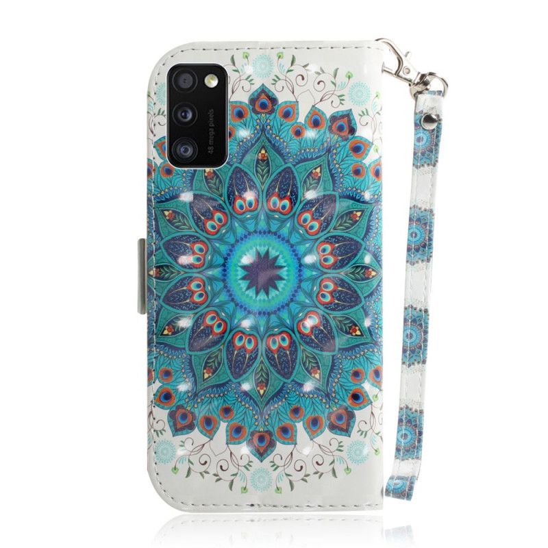 Skyddsfodral Samsung Galaxy A41 Mästerlig Mandala Med Rem