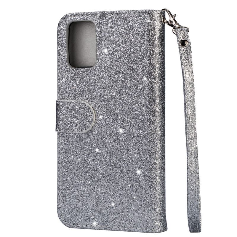 Skyddsfodral Samsung Galaxy A41 Svart Glittermyntväska