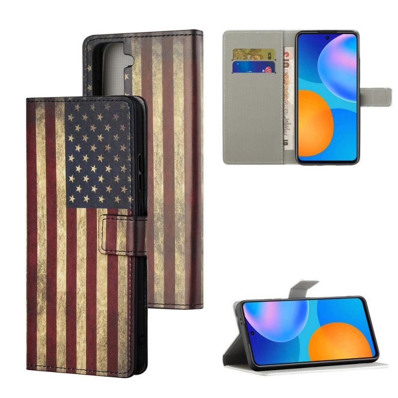 Fodral Samsung Galaxy S21 5G Amerikansk Flagga