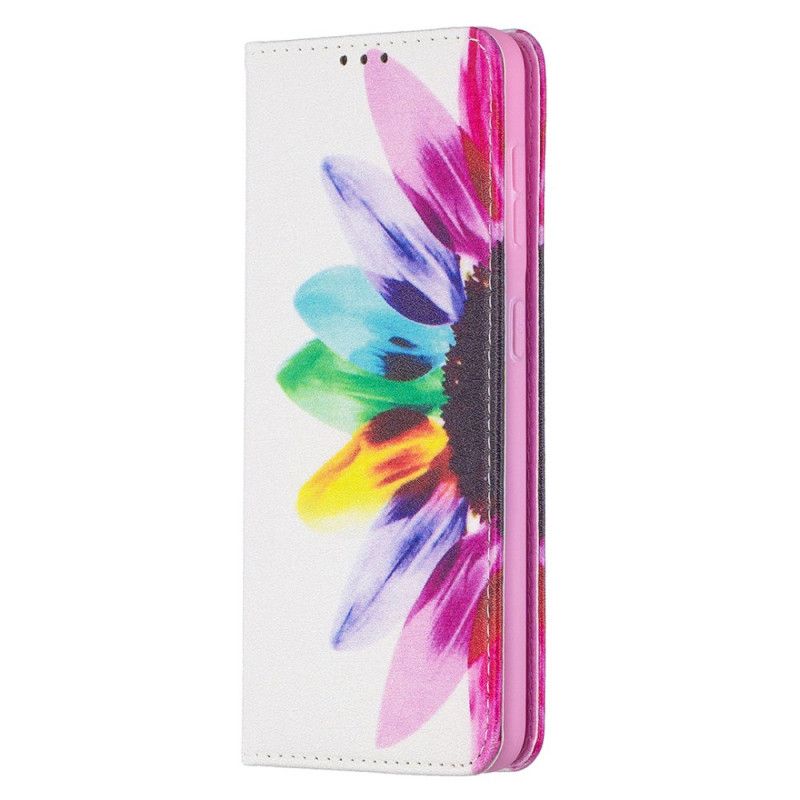 Folio-fodral för Samsung Galaxy S21 5G Akvarellblomma