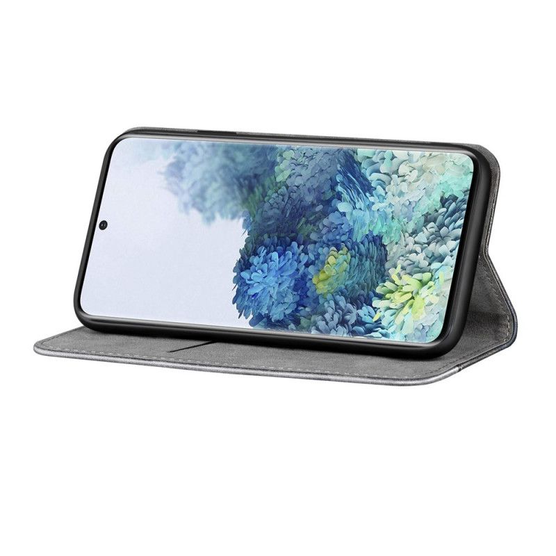 Folio-fodral Samsung Galaxy S21 5G Svart Tvåfärgat Lädereffekt