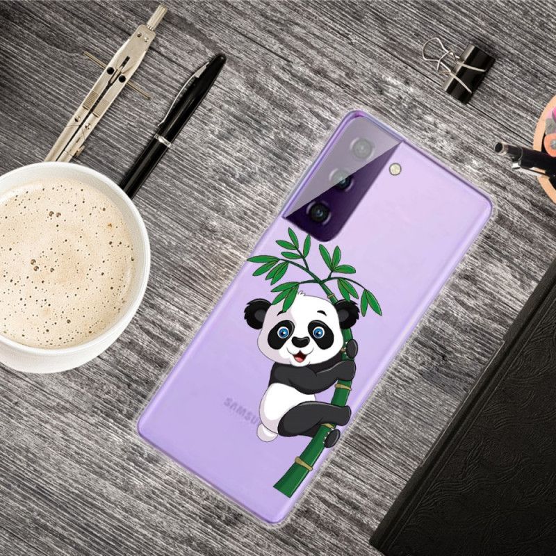 Skal för Samsung Galaxy S21 5G Panda På Bambu