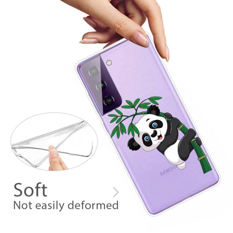 Skal för Samsung Galaxy S21 5G Panda På Bambu