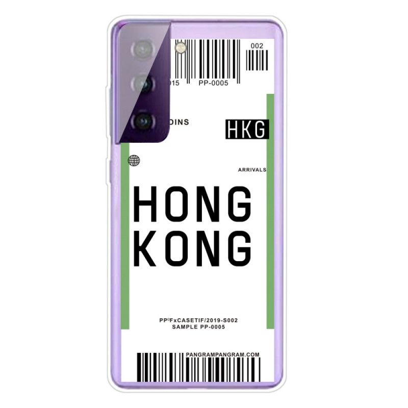 Skal Samsung Galaxy S21 5G Boardingkort Till Hong Kong