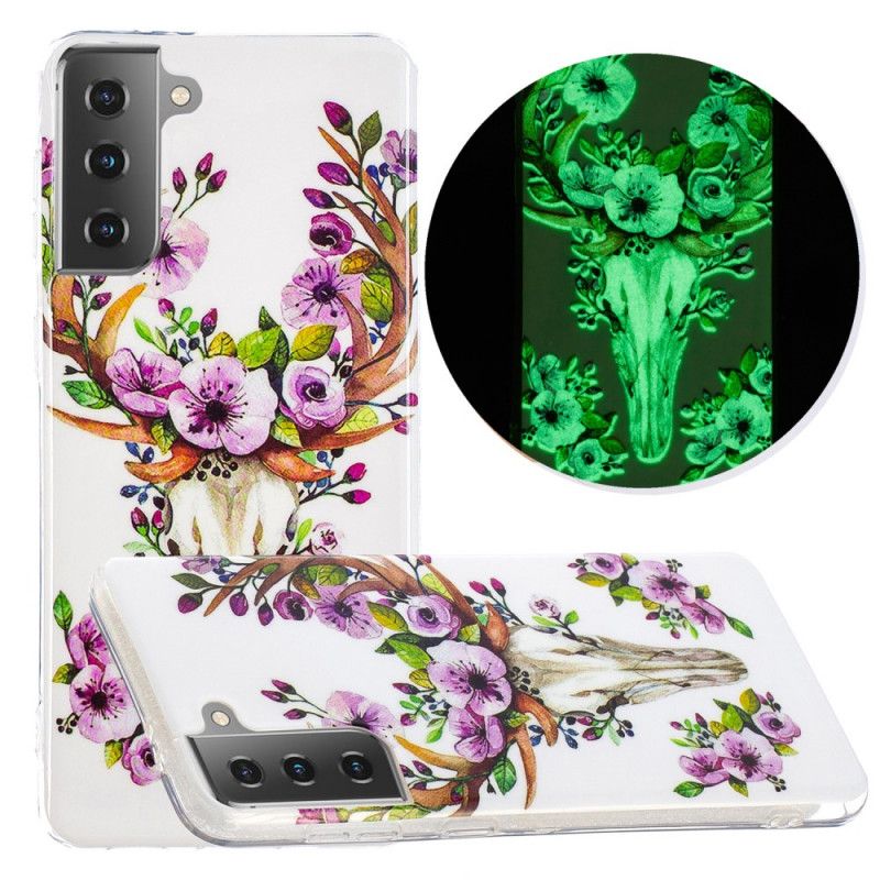 Skal Samsung Galaxy S21 5G Fluorescerande Blommande Älg