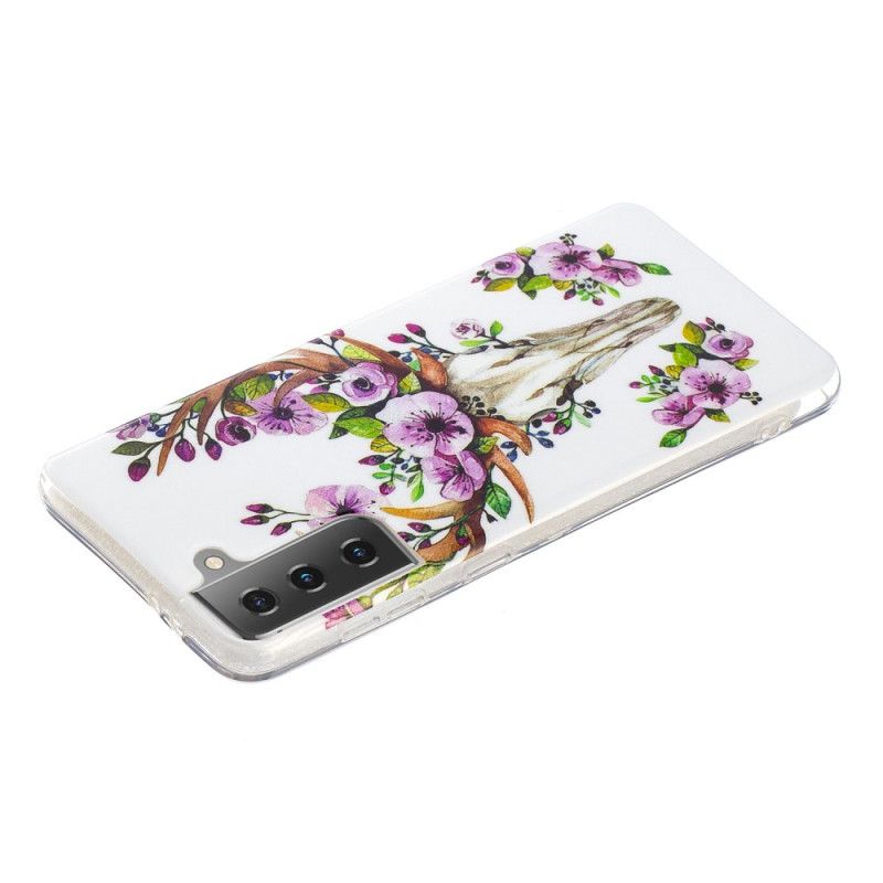 Skal Samsung Galaxy S21 5G Fluorescerande Blommande Älg