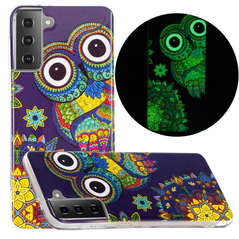 Skal Samsung Galaxy S21 5G Fluorescerande Mandalauggla