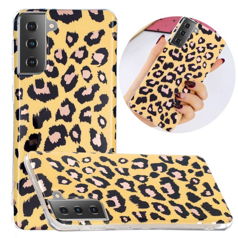 Skal Samsung Galaxy S21 5G Marmor I Leopardstil