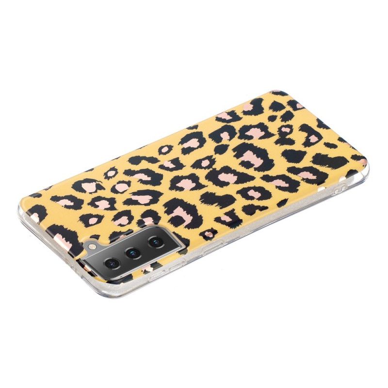 Skal Samsung Galaxy S21 5G Marmor I Leopardstil