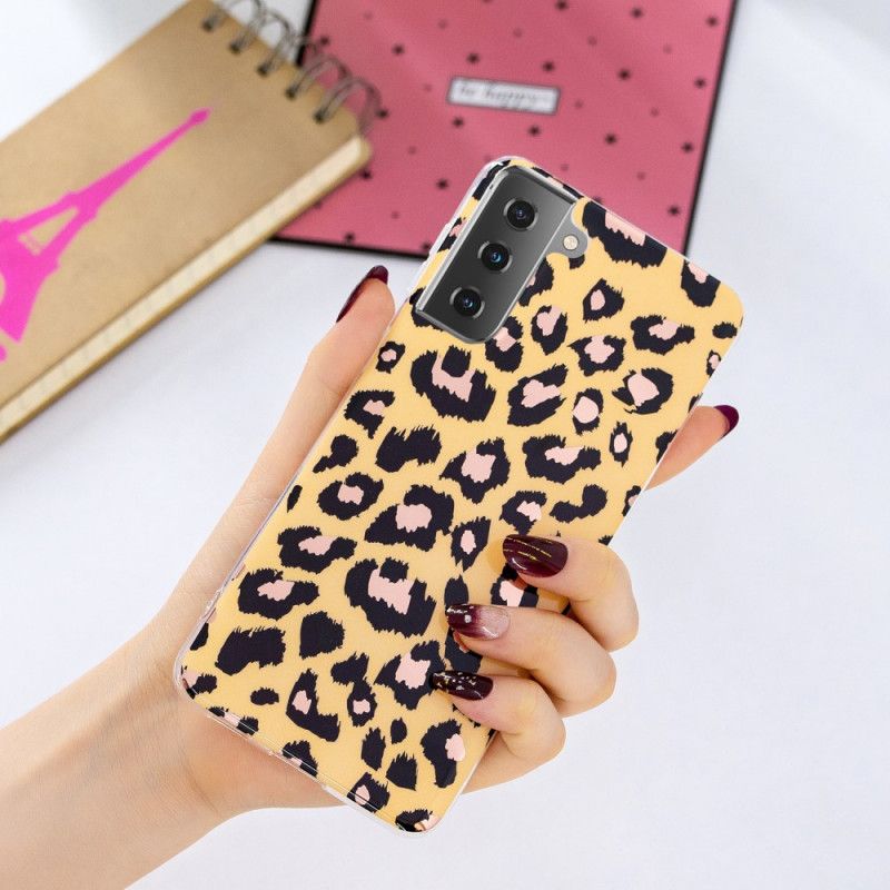 Skal Samsung Galaxy S21 5G Marmor I Leopardstil