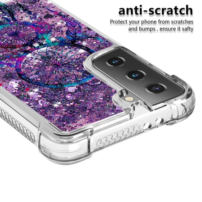 Skal Samsung Galaxy S21 5G Mobilskal Glitter Drömfångare