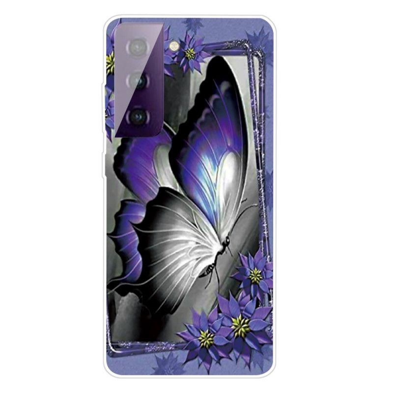 Skal Samsung Galaxy S21 5G Mobilskal Kunglig Fjäril