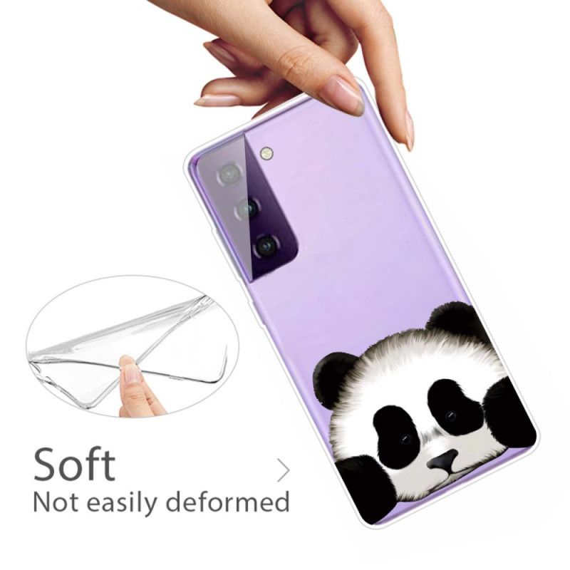 Skal Samsung Galaxy S21 5G Mobilskal Transparent Panda