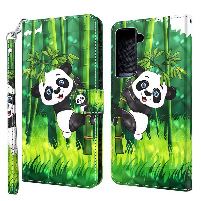 Skyddsfodral Samsung Galaxy S21 5G Panda Och Bambu