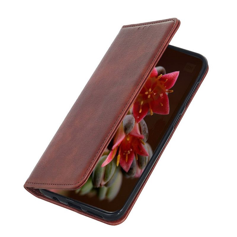 Folio-fodral Xiaomi Redmi Note 9S / Note 9 Pro Svart Elegant Split Läder