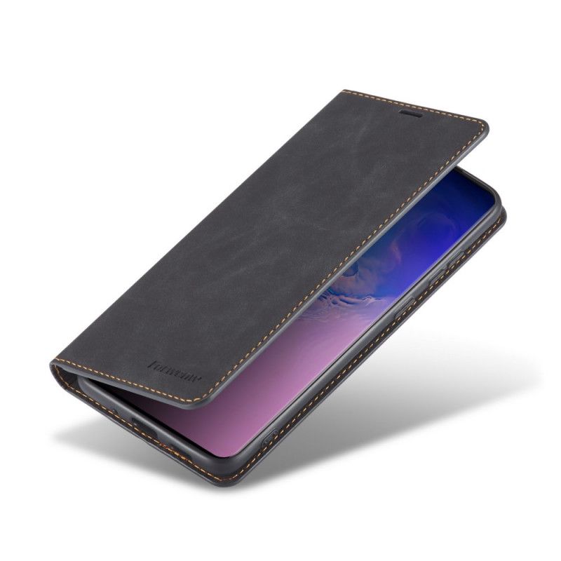 Folio-fodral Xiaomi Redmi Note 9S / Note 9 Pro Svart Forwenw Lädereffekt