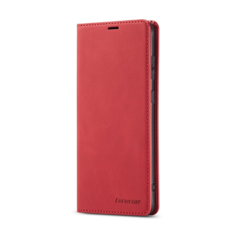 Folio-fodral Xiaomi Redmi Note 9S / Note 9 Pro Svart Forwenw Lädereffekt