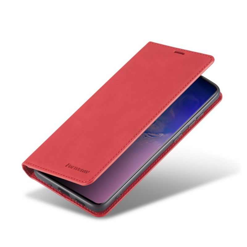 Folio-fodral Xiaomi Redmi Note 9S / Note 9 Pro Svart Forwenw Lädereffekt