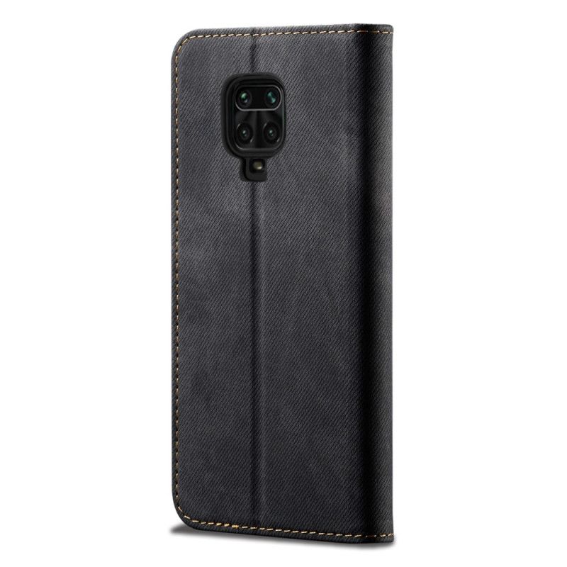 Folio-fodral Xiaomi Redmi Note 9S / Note 9 Pro Svart Jeanstyg