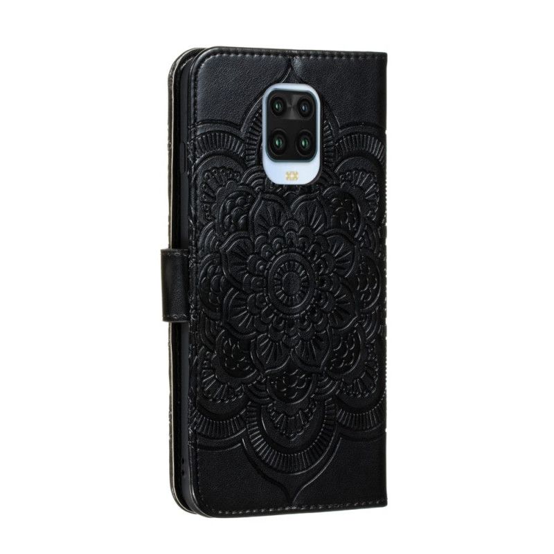 Läderfodral Xiaomi Redmi Note 9S / Note 9 Pro Svart Full Mandala