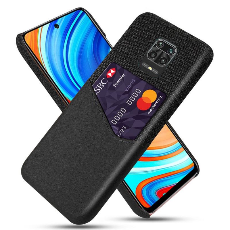 Skal Xiaomi Redmi Note 9S / Note 9 Pro Svart Korthållare