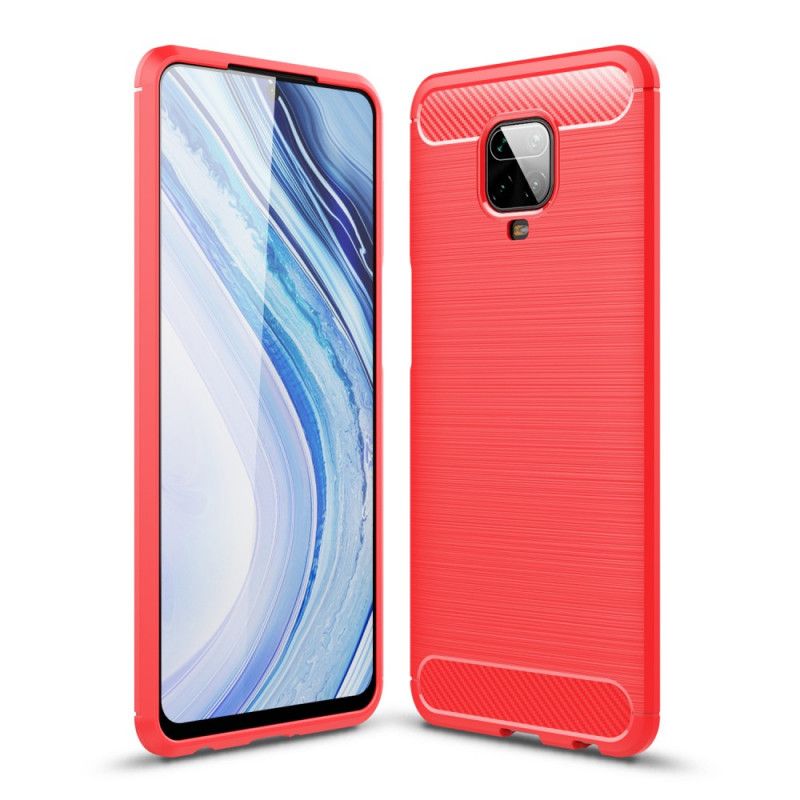 Skal Xiaomi Redmi Note 9S / Note 9 Pro Svart Mobilskal Borstad Kolfiber