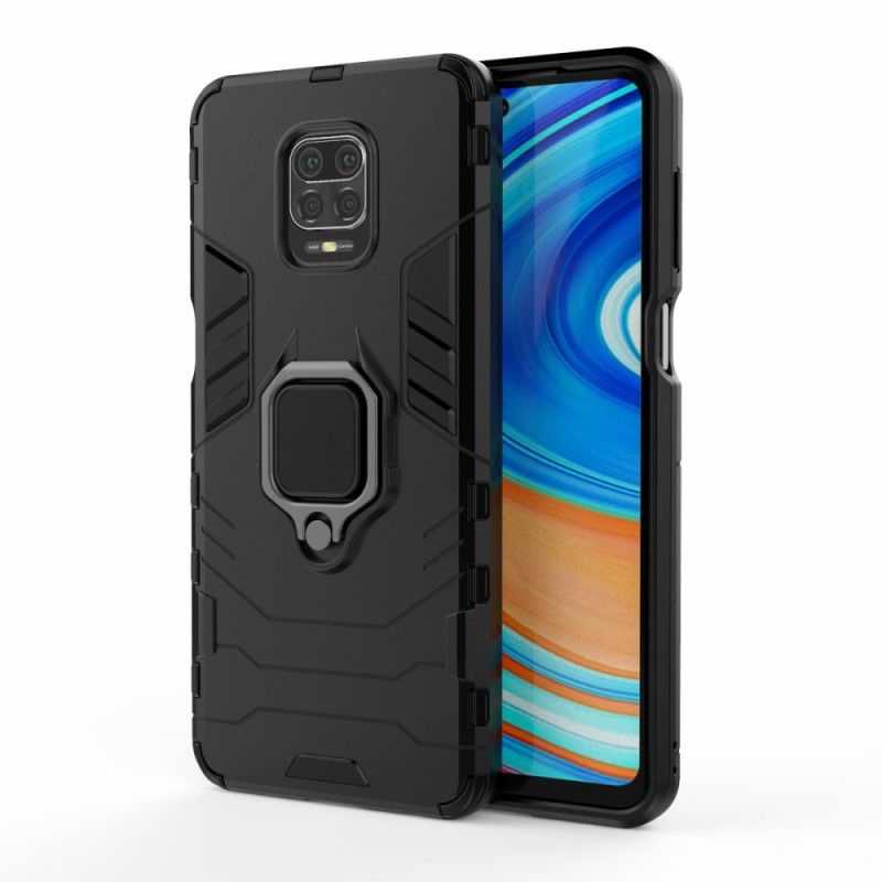 Skal Xiaomi Redmi Note 9S / Note 9 Pro Svart Resistent Ring