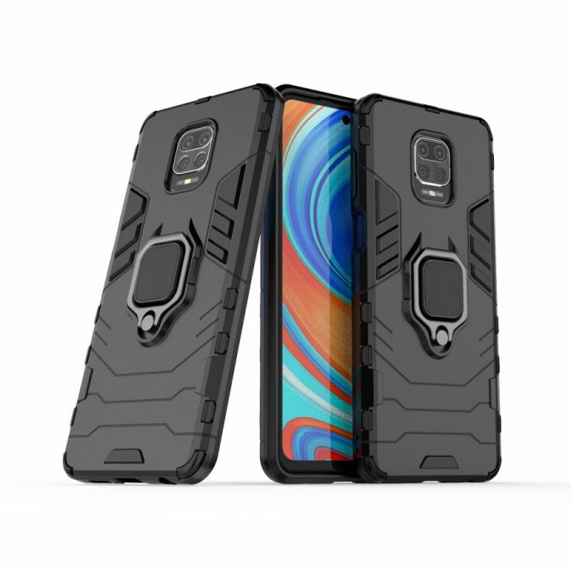 Skal Xiaomi Redmi Note 9S / Note 9 Pro Svart Resistent Ring