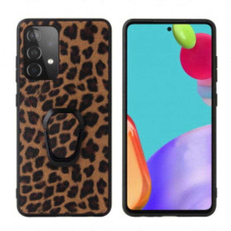 Skal Samsung Galaxy A52 4G / A52 5G / A52s 5G Ringstöd I Leopardstil