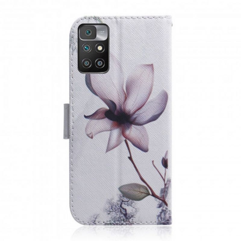 Fodral Xiaomi Redmi 10 Gammal Rosa Blomma