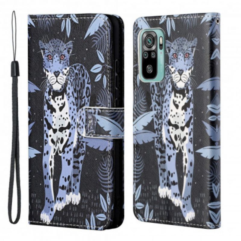 Fodral Xiaomi Redmi 10 Leopard Strappy