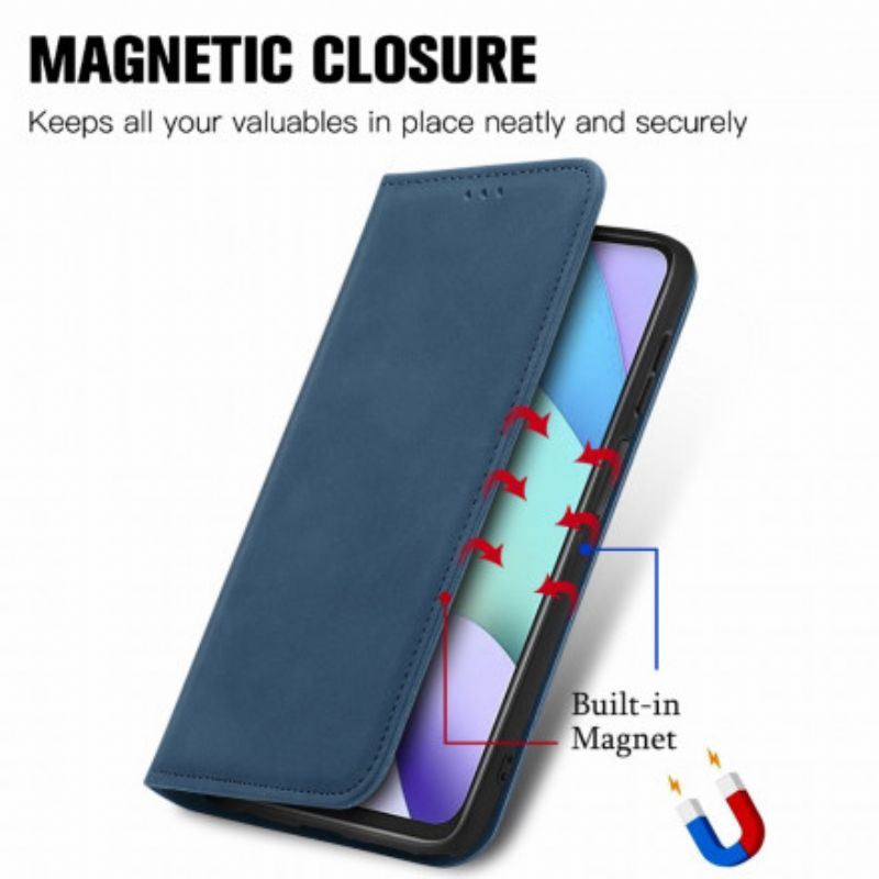 Folio-fodral Xiaomi Redmi 10 Skin-touch