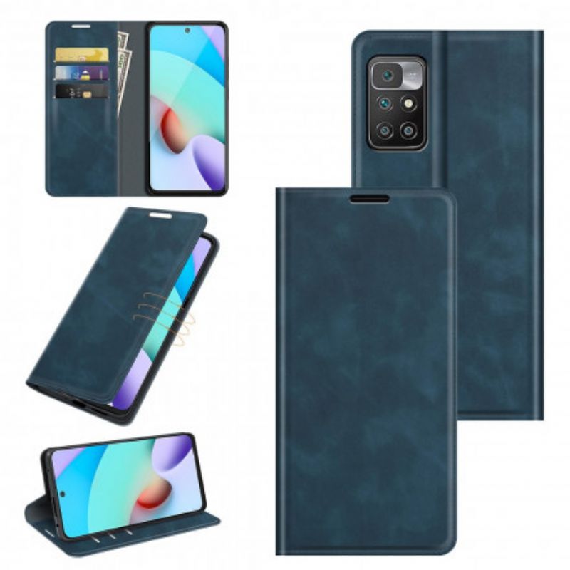 Folio-fodral Xiaomi Redmi 10 Telefonfodral Slim Skin-touch